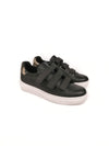 BARBARA BLACK LEATHER SNEAKERS