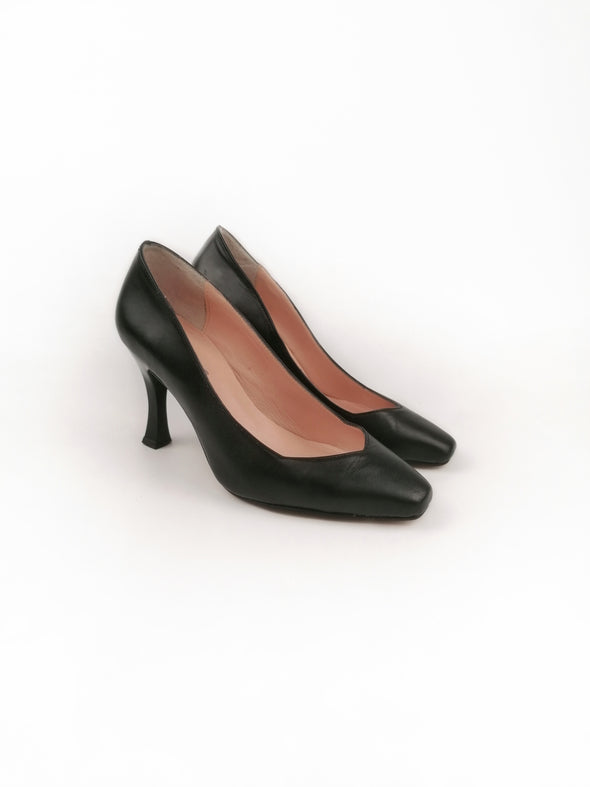 HELENA BLACK LEATHER PUMPS_size 36
