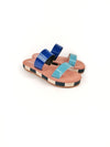 DIOPE BLUE FLATFORM SANDALS