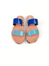 DIOPE BLUE FLATFORM SANDALS
