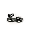 YOLANDA BLACK FLATFORM SANDALS