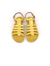 ARPIDES YELLOW LEATHER SANDALS