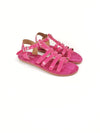 ARPIDES FUCHSIA LEATHER SANDALS