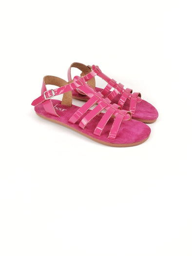 ARPIDES FUCHSIA LEATHER SANDALS