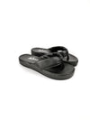 AURORA BLACK FLATFORM SANDALS
