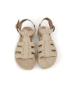 CALYPSO JUTE/ LEATHER SANDALS