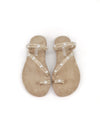 AMELIA JUTE LEATHER SANDALS