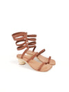 ALESSIA LIGHT BROWN SHORT HEELS