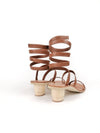 ALESSIA LIGHT BROWN SHORT HEELS
