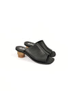 ELEONOR BLACK SHORT HEEL MULES