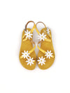 ALETHEA YELLOW LEATHER SANDALS