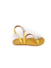 ALETHEA YELLOW LEATHER SANDALS