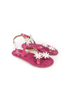 ALETHEA FUCHSIA LEATHER SANDALS