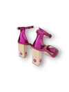 BIANCA FUCHSIA METALLIC LEATHER HEELS (8,5cm)