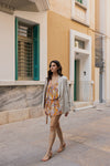 HERMIONE BEIGE LACE-UP SHORT HEELS