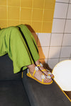 ALETHEA YELLOW LEATHER SANDALS