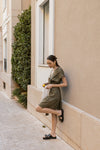 BROOKE BLACK FLATFORM SANDALS
