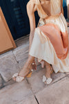 CORINA BEIGE SUEDE LEATHER HEELS (8,5cm)