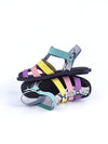 ADDISON BLACK FISHERMAN LEATHER SANDALS