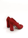 BERLIN RED SUEDE PUMPS