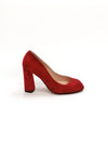 BERLIN RED SUEDE PUMPS