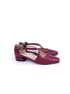 ODETTE WINE RED GLOSSY LEATHER SHOES