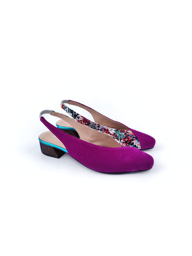 LEANDRA TWO-TONE SLINGBACKS