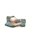 MIMOSA DENIM BLUE SUEDE T-BAR STRAP SHOES