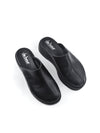 NORMA BLACK LEATHER CLOGS