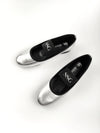 DE.BOUR x SSG SILVER LEATHER BALLERINAS_size 39
