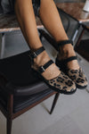 ELLIE LEOPARD RUBBER FLATS