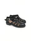 MATILDA BLACK RUBBER FLATS
