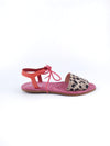 GIGI LEOPARD/PINK LEATHER SANDALINAS