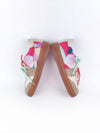 NOEMI PEACH LEATHER & FABRIC LEATHER SNEAKERS