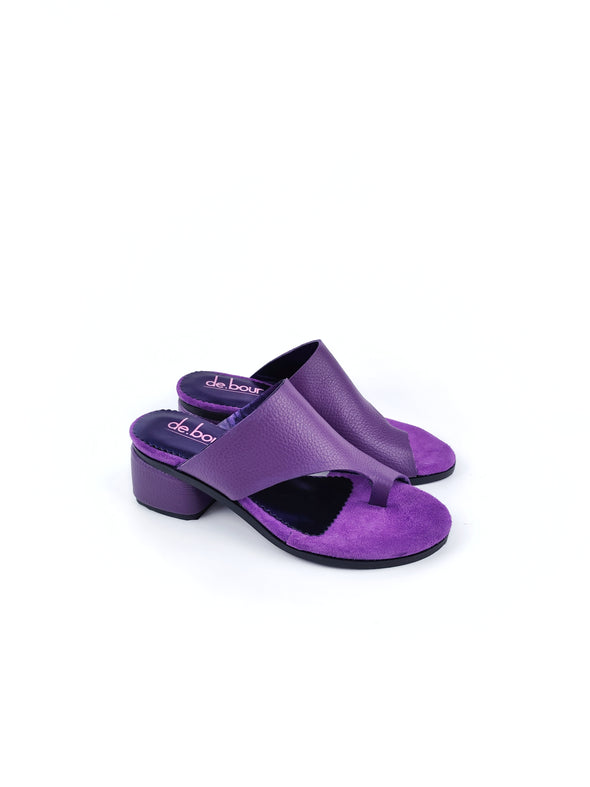 LOUISE PURPLE SHORT HEELS (4,5cm)