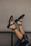 ELLIE LEOPARD RUBBER FLATS