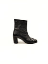 CHIARA BLACK PATENT LEATHER BOOTS (6,5cm)