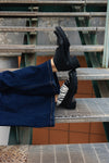 BETHANY BLACK/ZEBRA MOCCASINS