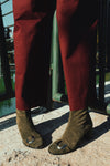 CHIARA KHAKI SUEDE LEATHER BOOTS (6,5cm)_size 39