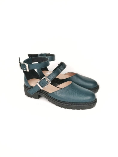 ELLIE PETROL RUBBER FLATS