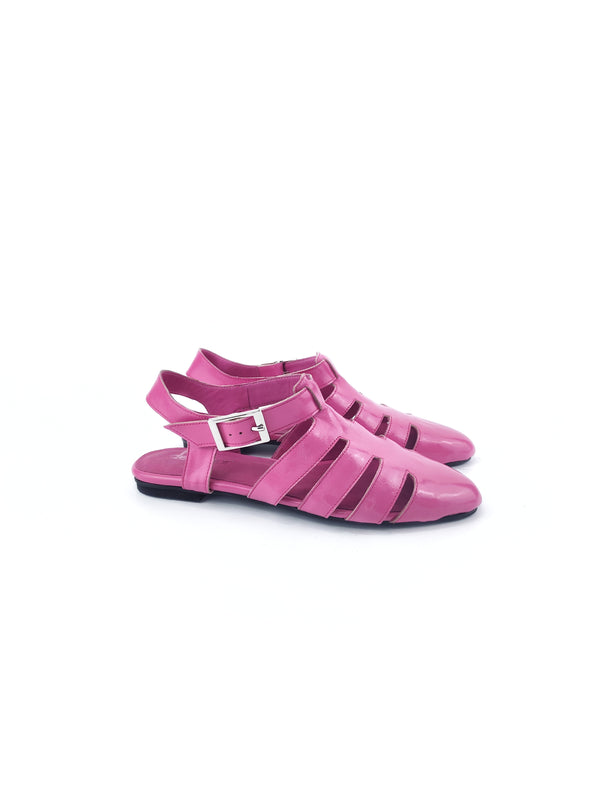 PHOENIX GLOSSY PINK FISHERMAN FLATS