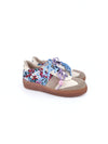 NOEMI BABY BLUE LEATHER & FABRIC LEATHER SNEAKERS