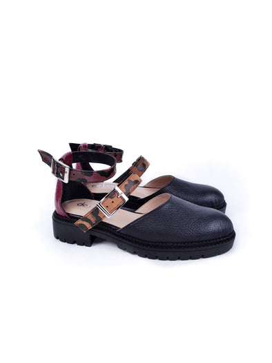 ELLIE MULTICOLOR RUBBER FLATS