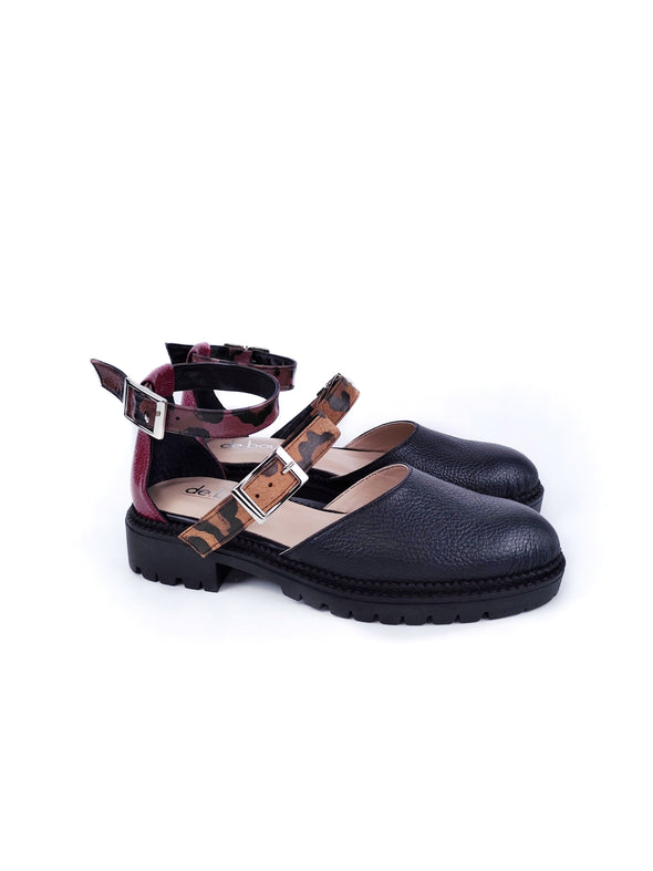 ELLIE MULTICOLOR RUBBER FLATS