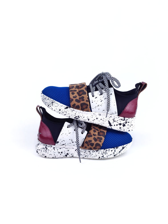 BARCELONA BLUE/BLACK SNEAKERS