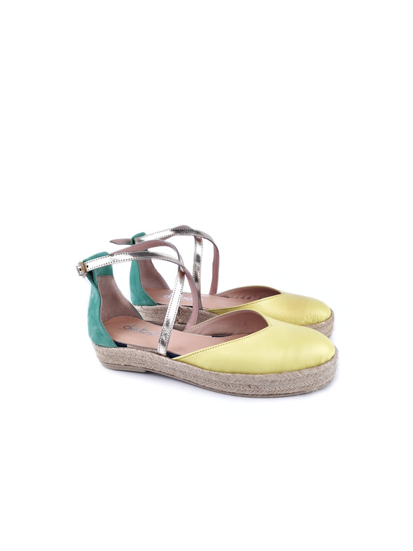 MARGO YELLOW/MINT ESPADRILLES