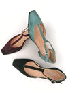 MIMOSA BORDEAUX SUEDE T-BAR STRAP SHOES
