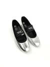 DE.BOUR x SSG SILVER LEATHER BALLERINAS_size 39