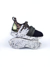 BARCELONA BLACK/LEOPARD SNEAKERS