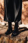 CHIARA BLACK PATENT LEATHER BOOTS (6,5cm)